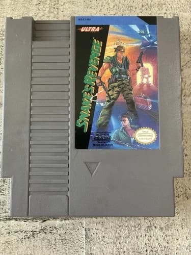 Snake’s Revenge (NES, 1990) Cartridge - Authentic - Cleaned & Tested
