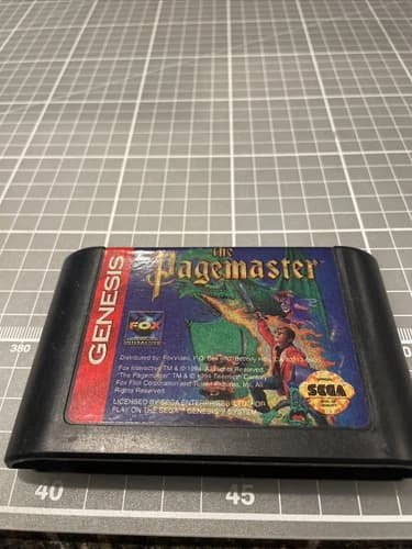 Sega Genesis The Pagemaster Authentic Official Fox 1994