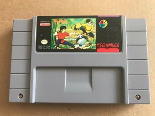 Ranma 1/2: Hard Battle - Authentic Game Cartridge Super Nintendo SNES Rare HTF