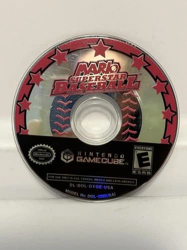 Mario Superstar Baseball (Nintendo GameCube, 2005) Disc Only Tested Working