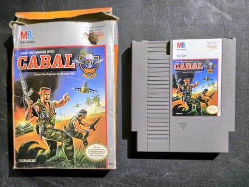 Cabal (Nintendo Entertainment System, 1990) Classic Game Complete In Box