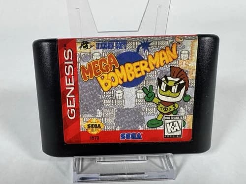 Mega Bomberman Sega Genesis Authentic Tested Working Loose Cartridge