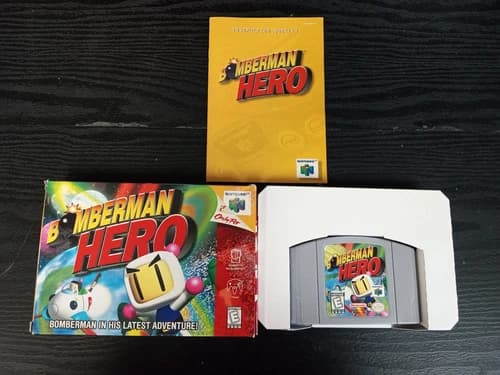 Bomberman Hero for Nintendo 64 N64 Complete In Box CIB Great Shape PU