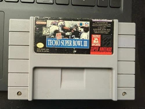 Tecmo Super Bowl 3 (Super Nintendo SNES, 1995)-Tested & Working!