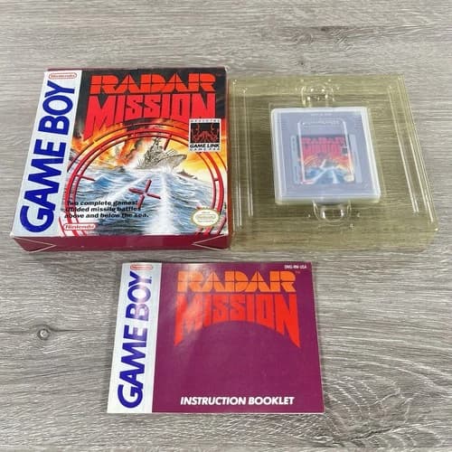 Nintendo Game Boy Radar Mission Complete w/ Protector