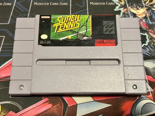Super Tennis (SNES, 1991) Authentic, Tested, Good Cond., Fast Shipping!