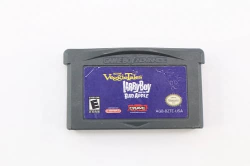 VeggieTales LarryBoy and the Bad Apple GBA Game Boy Advance Tested Free Ship