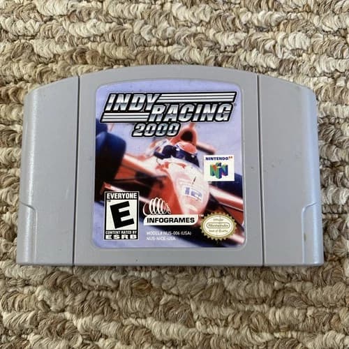 Nintendo N64 Indy Racing 2000 Authentic Tested & Working Game Cartridge Only