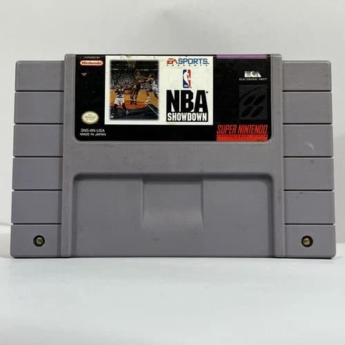 Super Nintendo NBA Showdown 1993 EA Sports SNES Game Cartridge; Good Condition