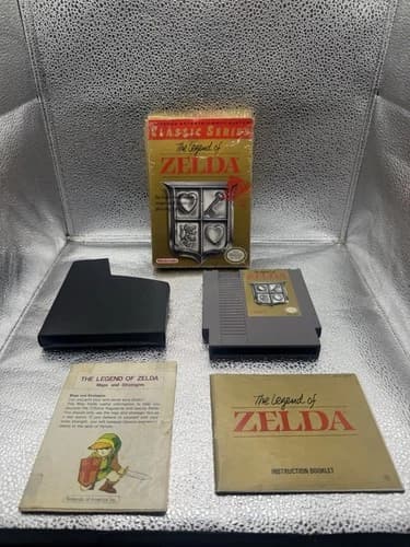 The Legend of Zelda CLASSIC SERIES complete in box nintendo nes w/map
