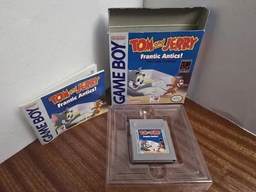 Tom & Jerry Frantic Antics Nintendo Gameboy Box Manual Tested Working Authentic