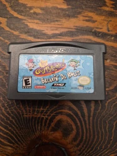 The Fairly Odd Parents Breakin Da Rules (Nintendo Gameboy Advance) GBA Authentic