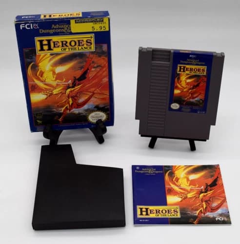Advanced Dungeons & Dragons: Heroes of the Lance (Nintendo NES) Complete CIB