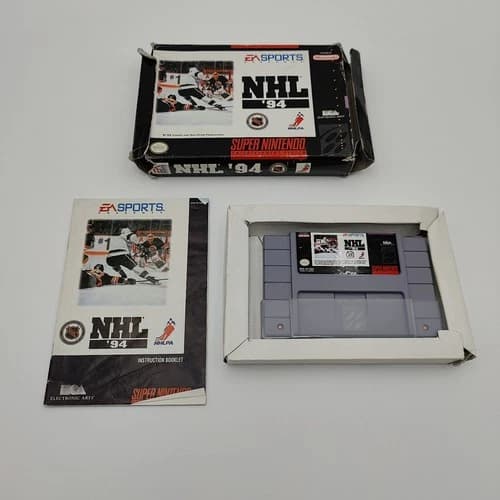 NHL 94 (Super Nintendo Entertainment System, 1993) CIB Complete SNES