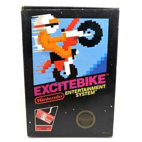NES Excitebike (Nintendo NES, 1985) Complete CIB