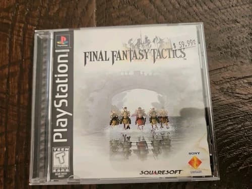 Final Fantasy Tactics PS1 Sony PlayStation 1 Black Label w/ Case Manual Cib