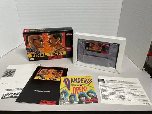 FINAL FIGHT (Super Nintendo, 1991) Complete! CIB