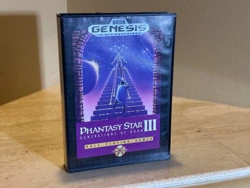 PHANTASY STAR III: GENERATIONS OF DOOM — SEGA GENESIS | COMPLETE IN BOX (CIB)