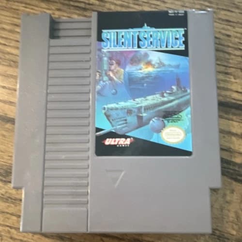Ultra Games Silent Service Nintendo NES Game Cartridge NTSC-U/C US/Canada