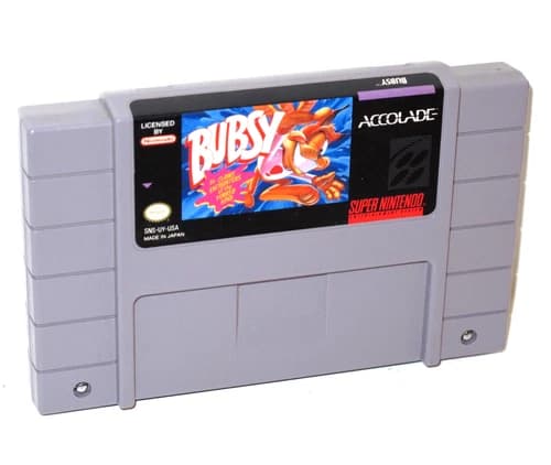 Bubsy in Claws Encounters of the Furred Kind (Super Nintendo SNES) Excellent!