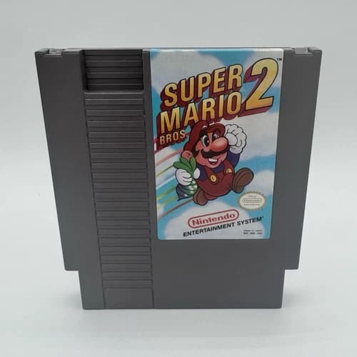 Nintendo Super Mario Bros. 2 NES Platformer NTSC-U/C Game Cartridge