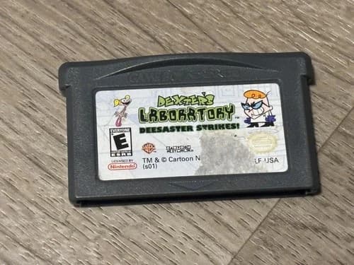 Dexter's Laboratory Deesaster Strikes Nintendo Game Boy Advance GBA Authentic