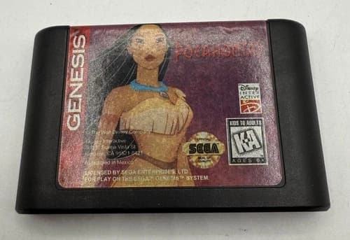 Disney's Pocahontas (Sega Genesis, 1996) Cart Only, Authentic, Tested & Works