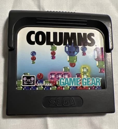 Columns (Sega Game Gear, 1991) Tested Cartridge Only