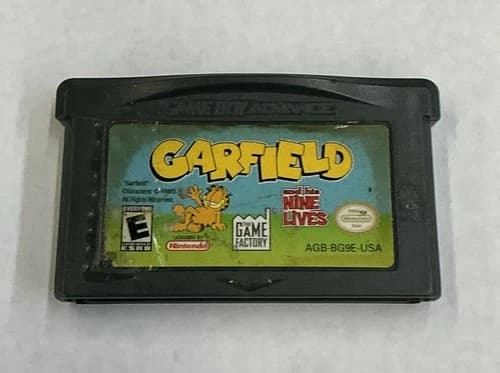 Garfield and His Nine Lives GBA Gameboy Advance Flawed Cart Only Tested -- S2G -