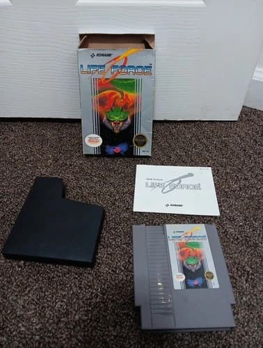 Life Force (Nintendo NES) Tested CIB Complete In Box Wear