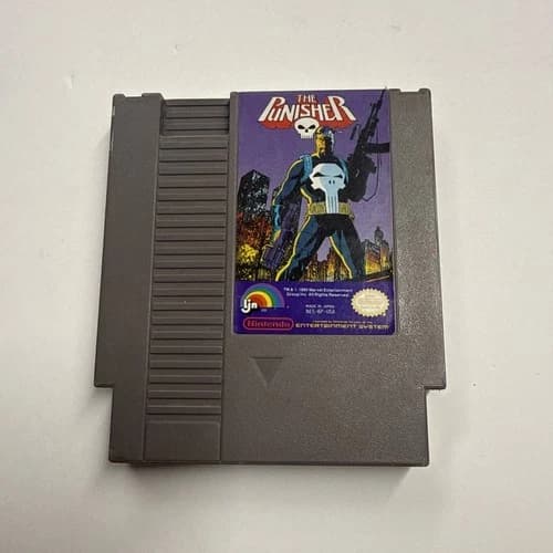 Nes - The Punisher (Nintendo NES, 1991) tested Cart Only #2944 Look At Pics