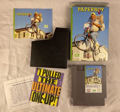 Paperboy 2 CIB Good Condition, Authentic NES Nintendo Entertainment System, 1992