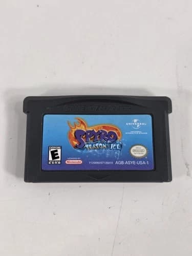 🔥 Spyro Season of Ice (Nintendo GameBoy Advance, 2001) GBA Tested & Working!!!