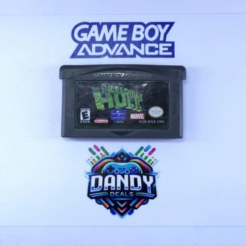 The Incredible Hulk GBA Authentic, Tested - GameBoy Advance