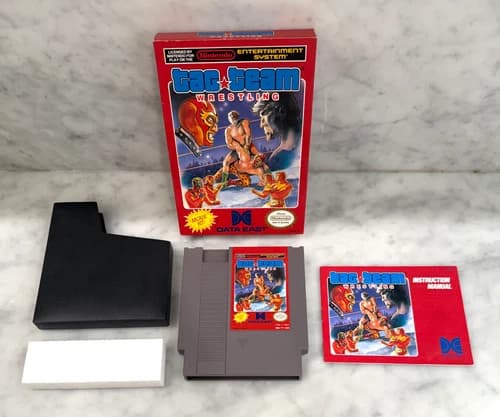 Tag Team Wrestling - Nintendo NES - Complete In Box CIB - NICE!