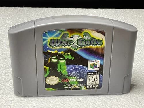 Original War Gods Nintendo 64 N64, 1997 Cartridge Only Used, Tested and Working