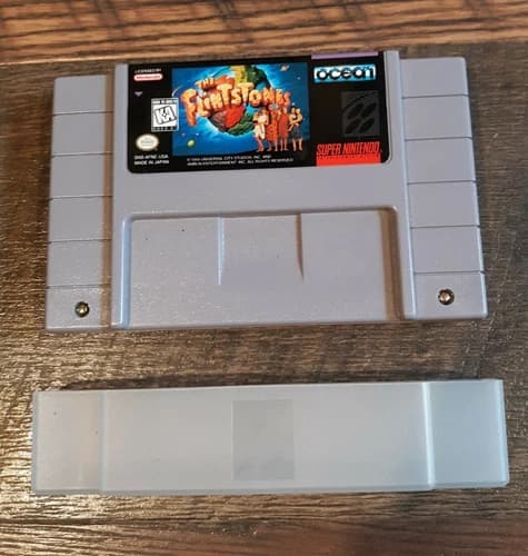 The Flintstones Super Nintendo SNES Authentic Cartridge Only Tested W Dust Guard