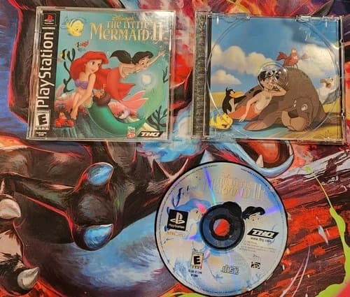 Disney's The Little Mermaid II PlayStation, 2000 PS1 CIB COMPLETE RARE