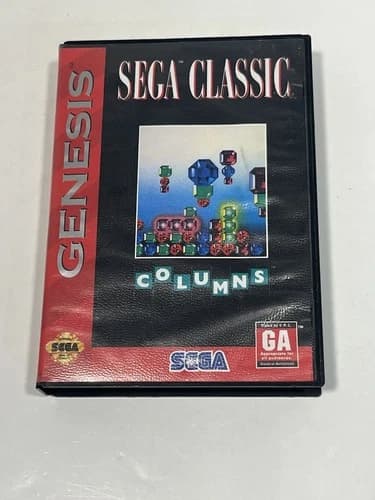 Columns Sega Classic (Sega Genesis, 1990) Complete CIB w/Manual Tested