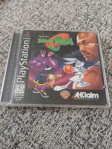 Space Jam Sony PlayStation 1 CIB Tested Complete PS1 Bugs Bunny Michael Jordan