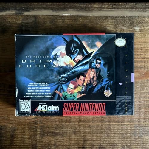 Batman Forever by Acclaim for Super Nintendo SNES Complete with Manual