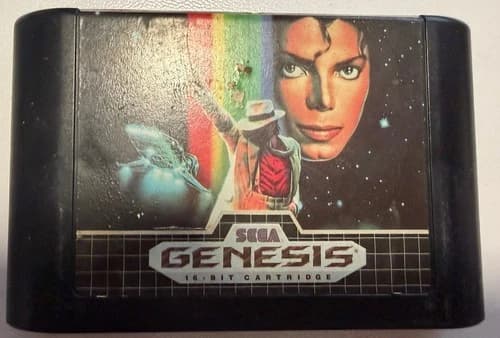 SEGA Michael Jackson's Moonwalker Sega Genesis 16-Bit Game. Tested and working