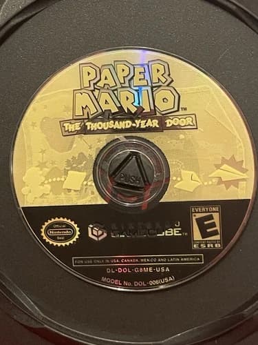Paper Mario The Thousand Year Door (GameCube) Disc Only - Tested & Working