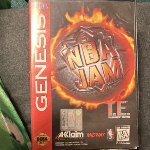 Acclaim NBA Jam Tournament Edition Sega Genesis Multiplayer Basketball Game