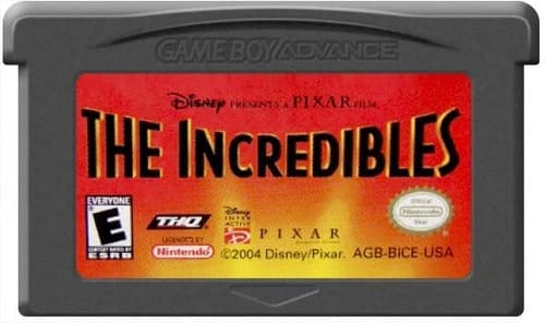 The Incredibles Nintendo Gameboy Advance SP GBA Cartridge Only 2004 Tested Works