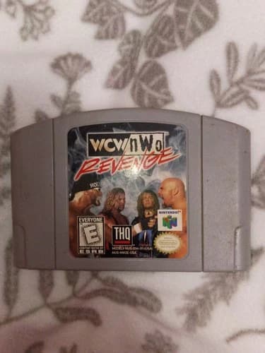 WCW nWo Revenge Nintendo 64 N64 Authentic Tested OEM Cartridge Label