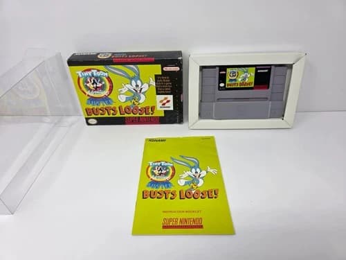 Tiny Toon Adventures Buster Busts Loose (Super Nintendo SNES) Complete in Box