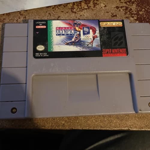 SNES Super Nintendo Winter Olympic Games Lillehammer '94 Tested Working US Gold