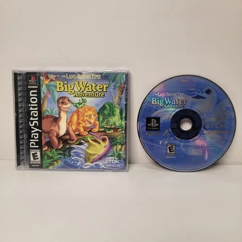 The Land Before Time Big Water Adventure Playstation PS1 Black Label Complete
