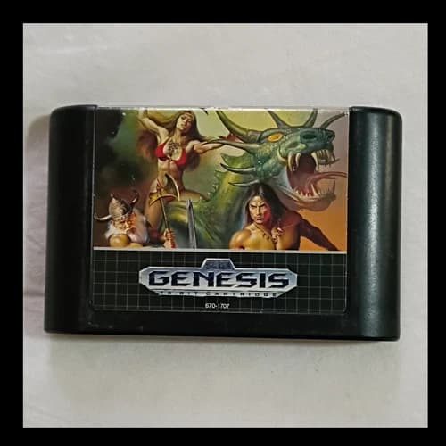 SEGA Golden Axe II Sega Genesis Game Cartridge Golden Axe Series